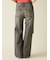【WEB限定00サイズ】ステップウエストワイドデニムパンツ