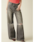 【WEB限定00サイズ】ステップウエストワイドデニムパンツ