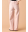 【WEB限定00サイズ】ステップウエストワイドデニムパンツ