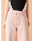 【WEB限定00サイズ】ステップウエストワイドデニムパンツ