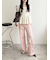 【WEB限定00サイズ】ステップウエストワイドデニムパンツ
