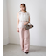【WEB限定00サイズ】ステップウエストワイドデニムパンツ
