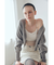 【LILY BROWN Lingerie】カップ付ハーフシアーキャミ