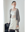 【LILY BROWN Lingerie】カップ付ハーフシアーキャミ