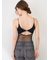 【LILY BROWN Lingerie】カップ付ハーフシアーキャミ