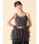 【LILY BROWN Lingerie】カップ付フリルチュールキャミ