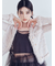 【LILY BROWN Lingerie】カップ付フリルチュールキャミ