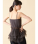 【LILY BROWN Lingerie】カップ付フリルチュールキャミ