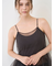 【LILY BROWN Lingerie】カップ付フリルチュールキャミ