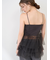 【LILY BROWN Lingerie】カップ付フリルチュールキャミ