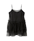 【LILY BROWN Lingerie】カップ付フリルチュールキャミ