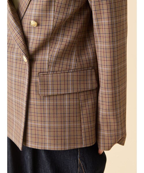 金釦ダブルブレストジャケット｜リリーブラウンの通販｜&mall（アンド