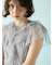チュールティアードドレス