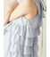 フリルボウタイミニドレス