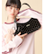 【LILY BROWN ×ANNA SUI】バタフライミラーチャーム付きバッグ