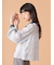 クラシカルパターンボウタイブラウス