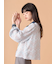 クラシカルパターンボウタイブラウス