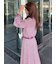 クラシカルパターンボウタイブラウス