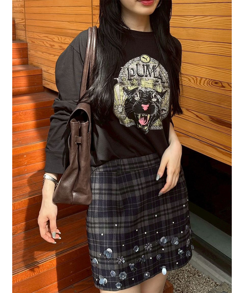 LILY BROWN×PUMA】バリエプリントロングスリーブTシャツ｜リリー
