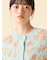 【LILY BROWN ×ANNA SUI】ジャガードビジューニットカーディガン