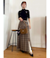 【LILY BROWN ×ANNA SUI】ロゴ刺繍ハイネックリブニット