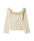 オフショルダーメロウフリルトップス