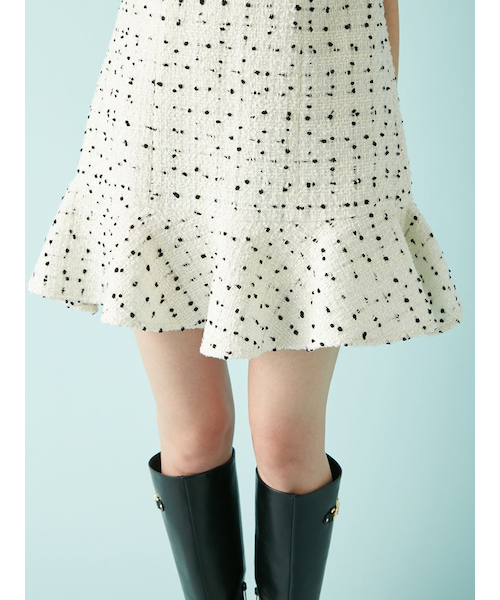 L.B CANDY STOCK Aラインビジューミニワンピース LILY BROWN｜[L.B CANDY STOCK]Aラインビジューミニワンピース