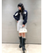メランジニットジャケットセットミニワンピース