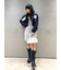 メランジニットジャケットセットミニワンピース