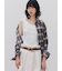 【LILY BROWN ×ANNA SUI】オーバーネルチェックシャツ