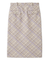 ウーリーチェックミディスカート
