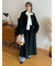 ボウタイフリルレースブラウス