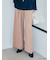 ベルト付きタックワイドパンツ