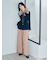 ベルト付きタックワイドパンツ