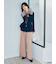 ベルト付きタックワイドパンツ