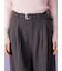 ベルト付きタックワイドパンツ