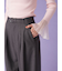 ベルト付きタックワイドパンツ
