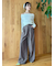 ベルト付きタックワイドパンツ