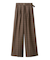 ベルト付きタックワイドパンツ