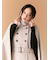 ファー付き3wayケープコート