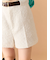 ベルト付きショートパンツ