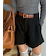 ベルト付きショートパンツ