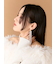 ビジューロングピアス
