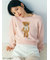 【WEB・一部店舗限定カラー】Lily Bearフリンジマフラーニットトップス