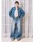 【WEB限定00サイズ】ダブルニーカーブワイドデニムパンツ
