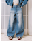【WEB限定00サイズ】ダブルニーカーブワイドデニムパンツ