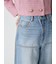 【WEB限定00サイズ】ダブルニーカーブワイドデニムパンツ