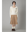 ベルト付きレースプリーツスカート