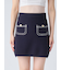 コットンニットミニスカート