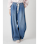 【WEB限定00サイズ】ワイドレッグイージーデニムパンツ